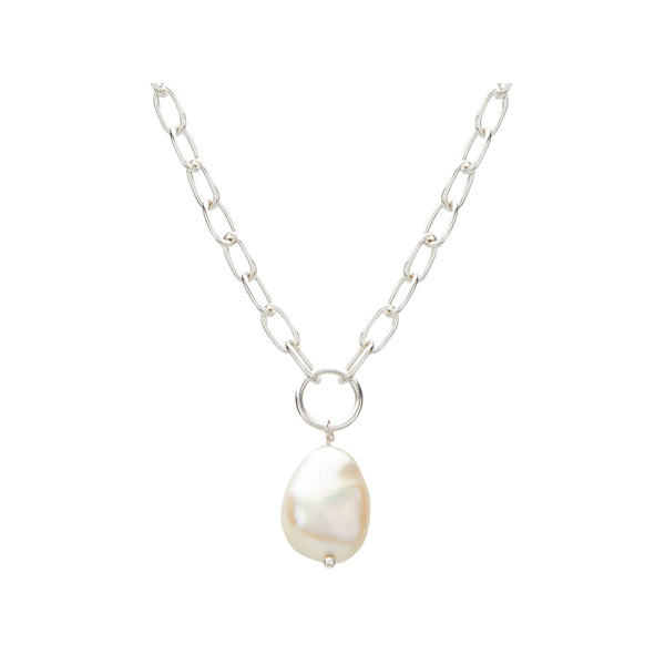murkani aphrodite goddess pearl drop necklace sterling silver APSN10