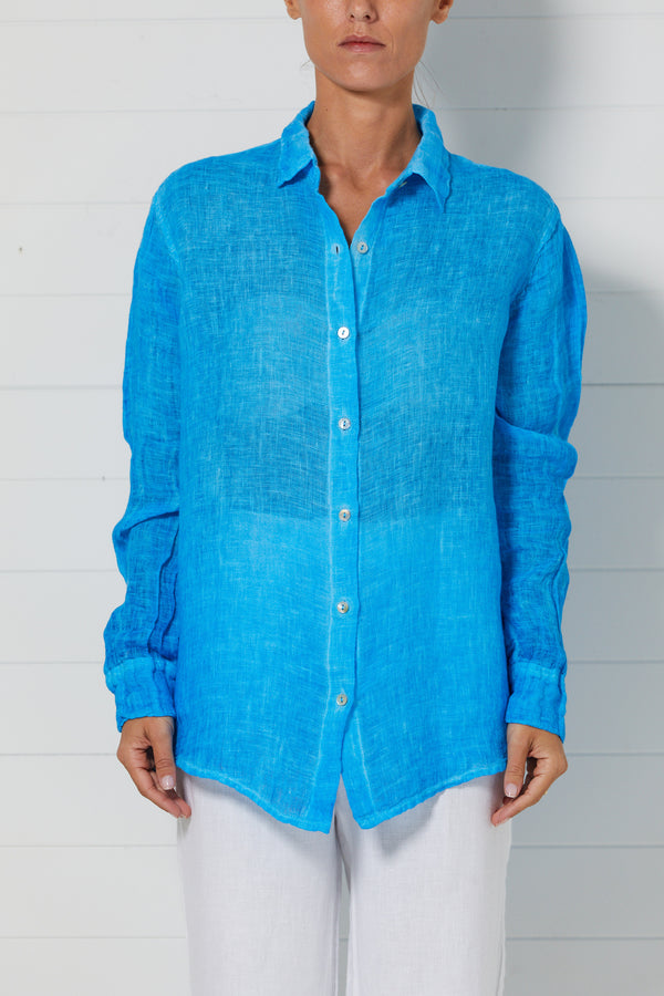 haris cotton shirt regular fit linen gauze shirt 2 colours SHR-0027F