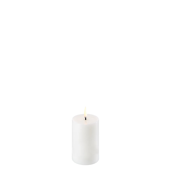 uyuni lighting 5 x 7.5 cm single wick pillar nordic white candle