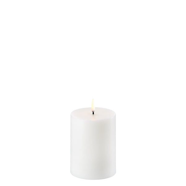 uyuni lighting 7.8 x 10.1 cm single wick pillar nordic white candle