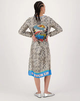 me369 violet v neck t dress snake 224L70748