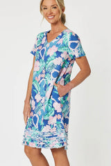Gordon Smith Santa Monica Frilled Hem Dress 45654 - multi