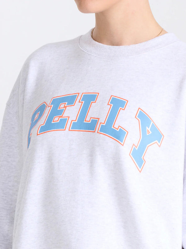 ena pelly collegiate pelly sweater white marle