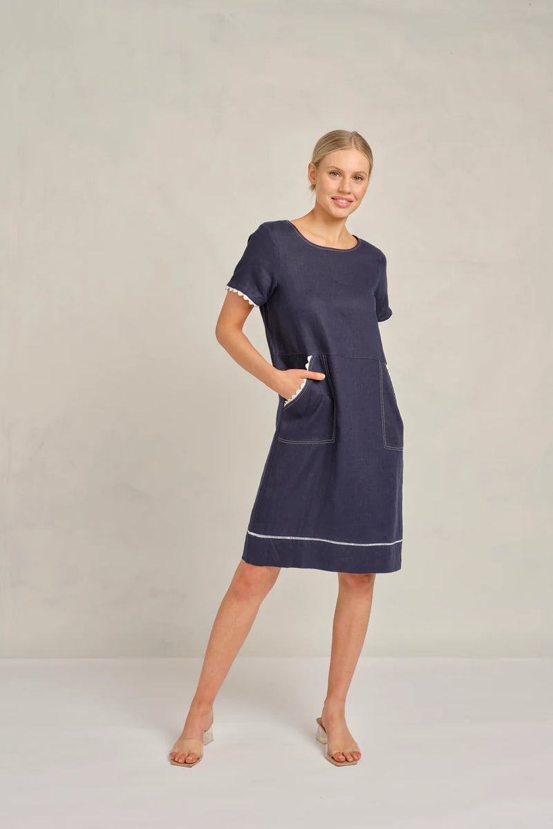 alessandra chiara wave dress 2 colours  S24-1 137Q