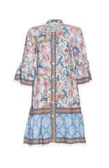 madly sweetly anacapri dress ecru multi