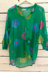pep nero cotton flower shirt 3 colours