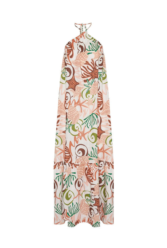 girl and the sun tessa maxi dress koralli print