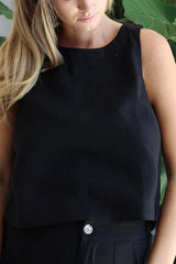 Little Lies Jude Top - white and black