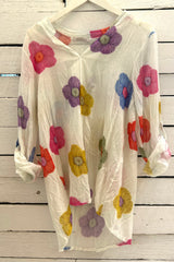 pep nero cotton flower shirt 3 colours