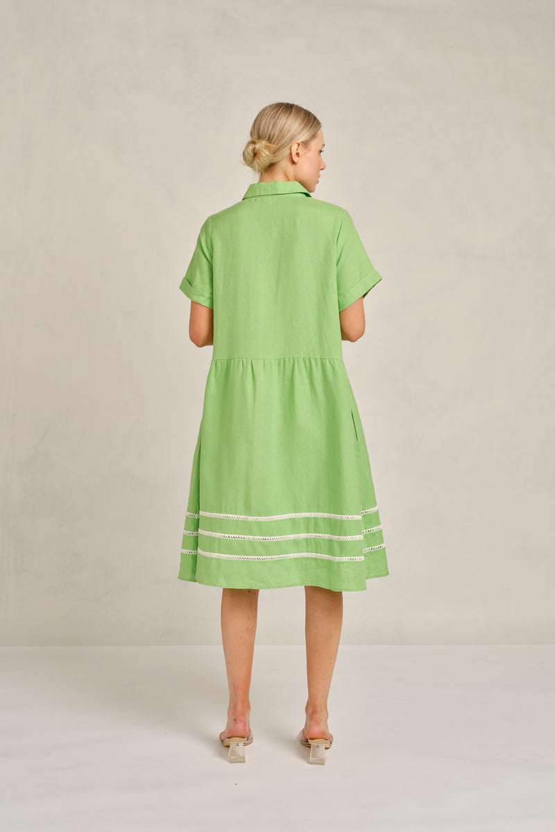 Alessandra maxine Lace Dress -  1.222Q - apple