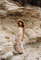 girl and the sun tessa maxi dress koralli print