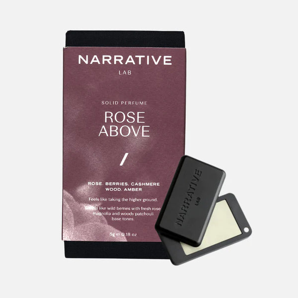 narrative lab rose above solid perfume