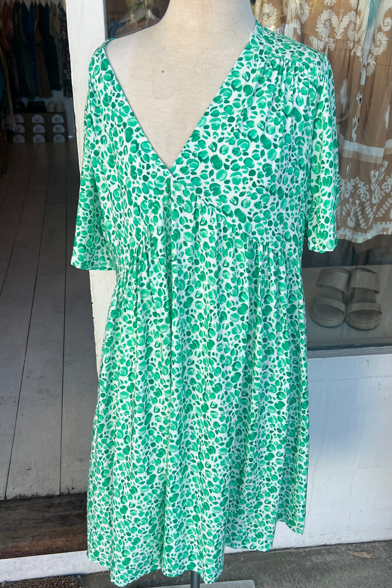 pep dress green spot