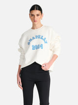 ena pelly bold ena coach oversized sweater vintage white