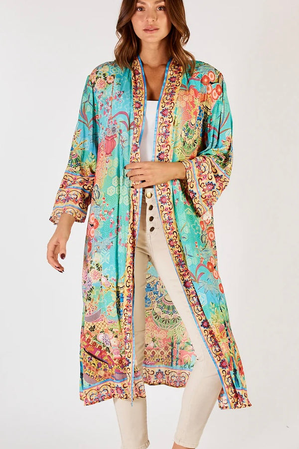 Lulalife Sybil Kimono - lagoon