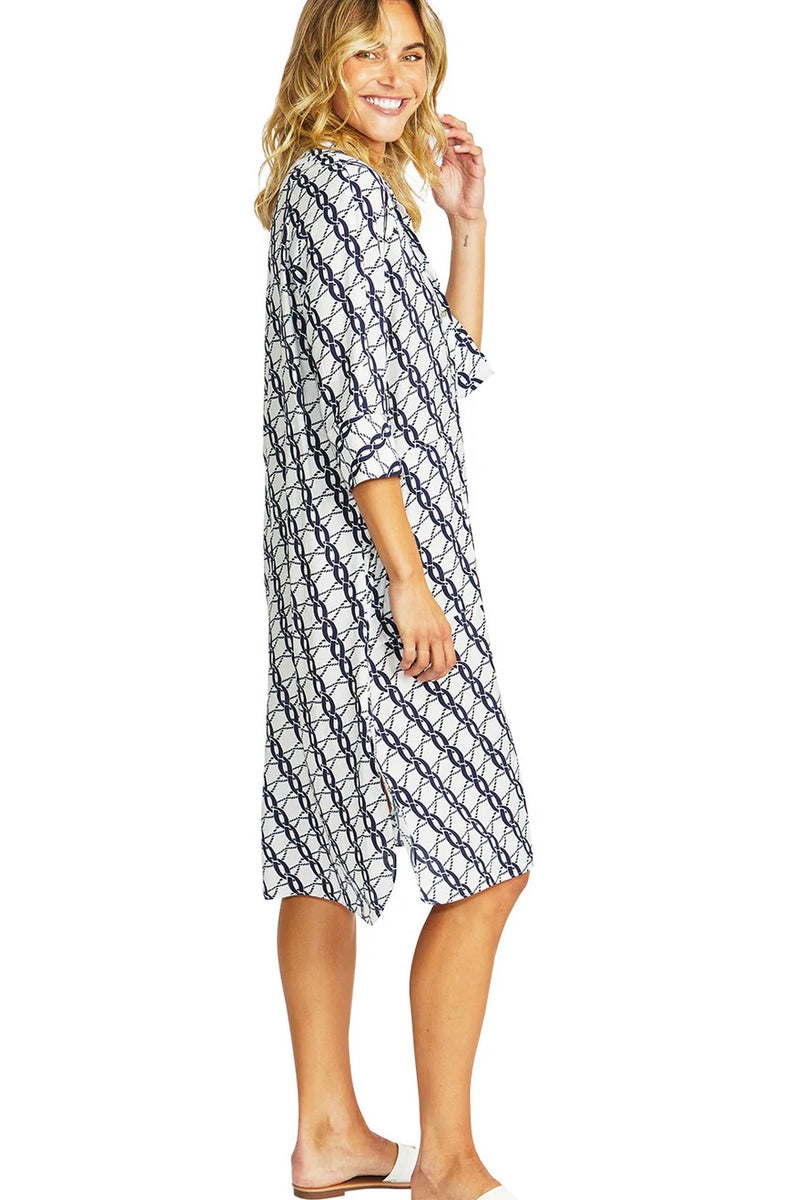 Ping Pong P575537 Chain Shirtdress - chain print