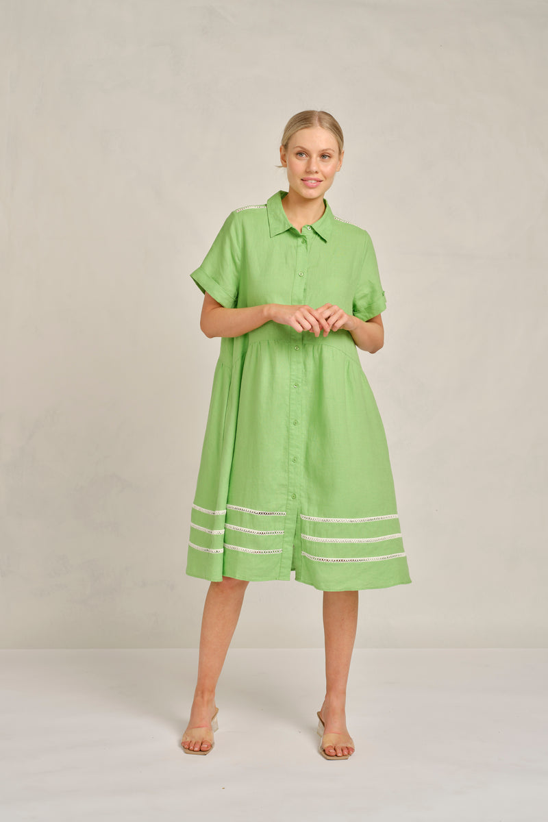 Alessandra maxine Lace Dress -  1.222Q - apple