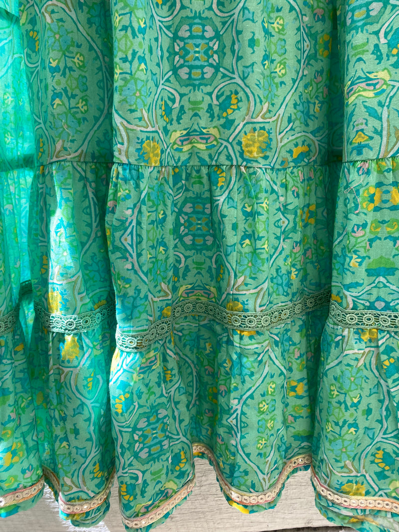 Naudic Lulu Maxi Wavelary Print  - green