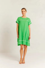 alessandra laine linen dress clover