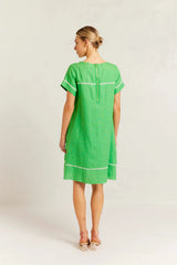 alessandra laine linen dress clover