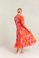 alessandra martina dress night garden tangelo