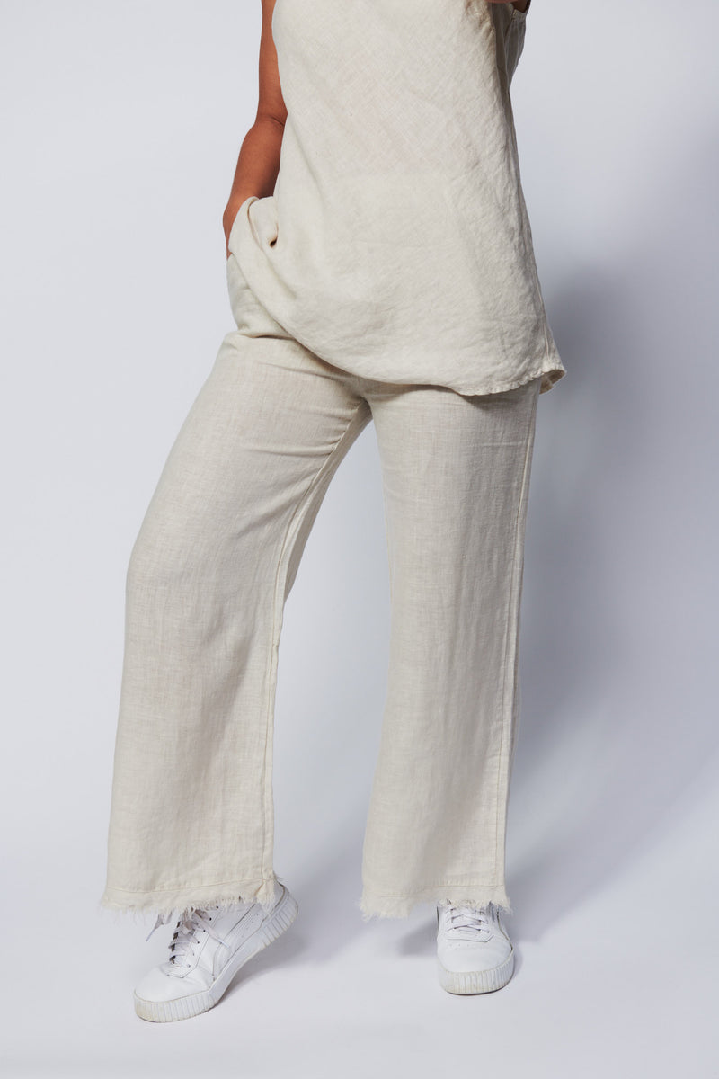 amici palermo linen pull on pocket pant 2 colours