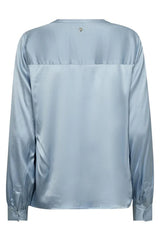 mos mosh enfa satin blouse celestial blue 155980