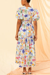Kachel 575KA058 Roma Dress - blu holiday