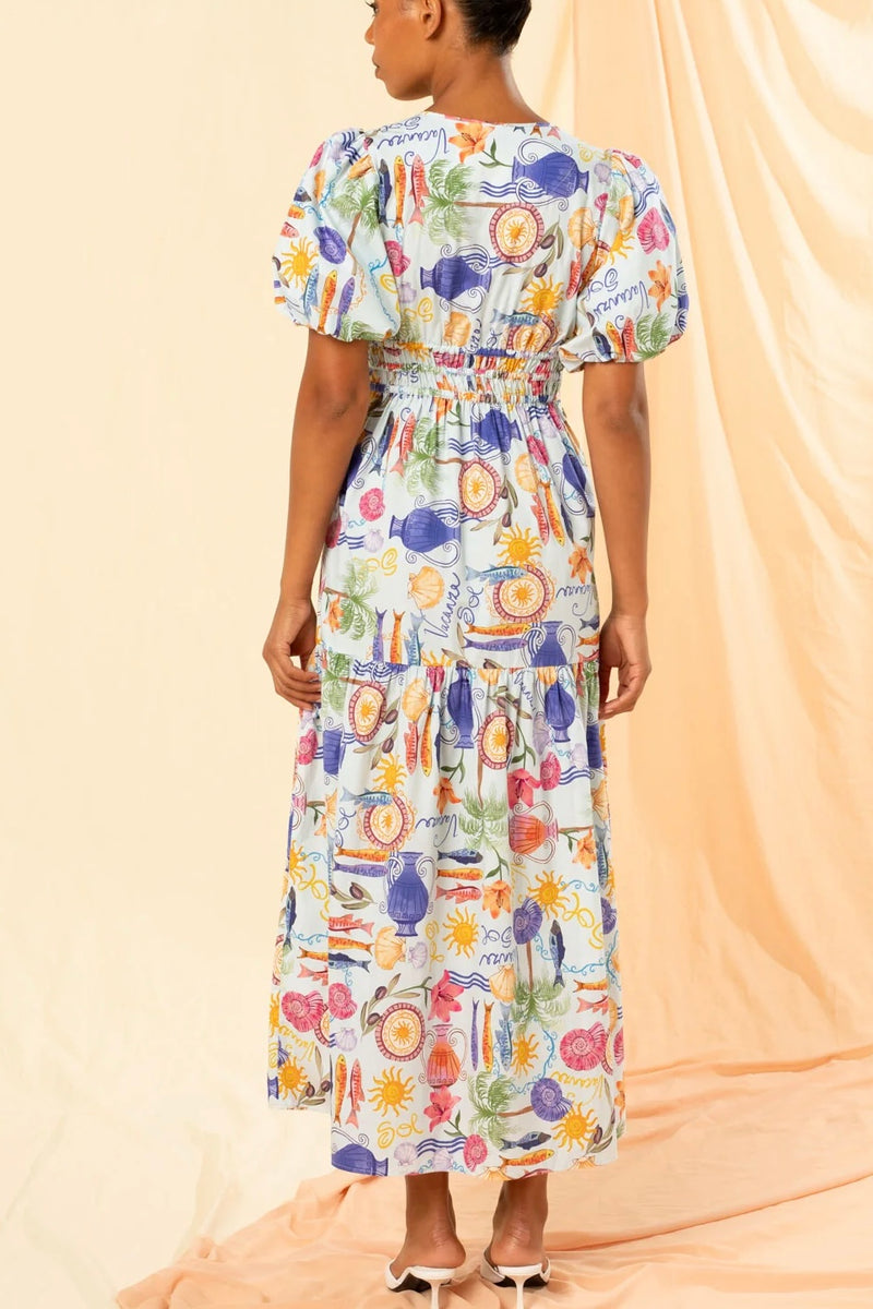 Kachel 575KA058 Roma Dress - blu holiday