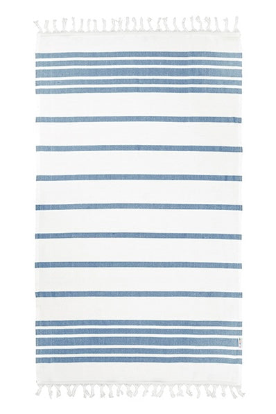 Hammamas Classic towel - blue, denim, denim twist