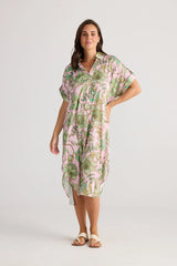 holiday canal overshirt columbian floral HC24034-6
