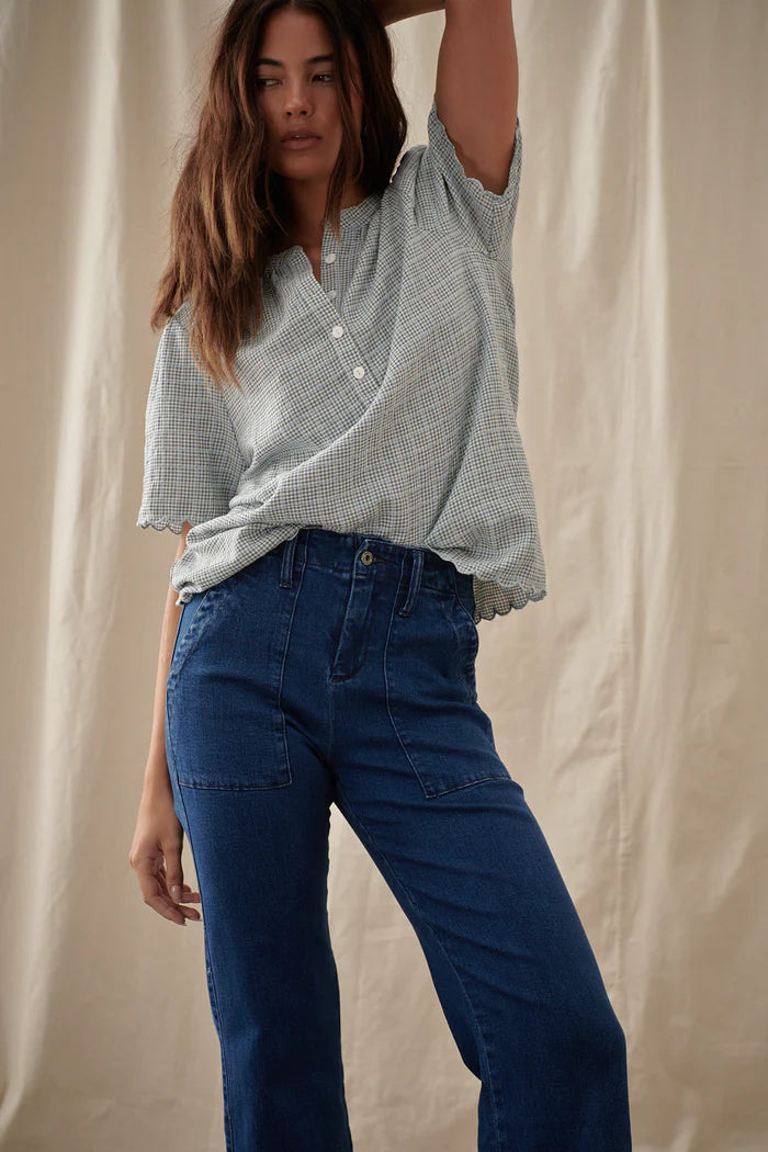 kireina celeste pant mid west blue