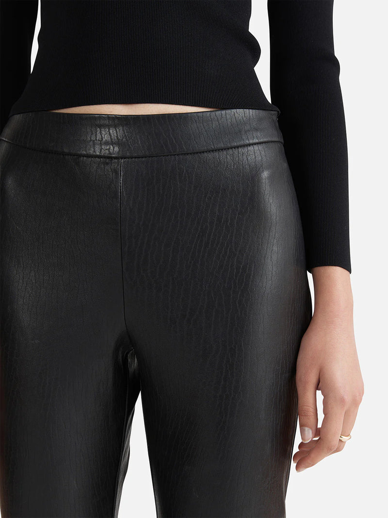 ena pelly leather leggings black