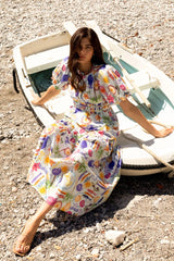 Kachel 575KA058 Roma Dress - blu holiday