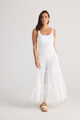 holiday pier skirt white HC24022-2