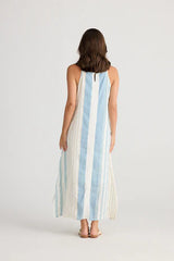 holiday cliffside maxi dress ocean stripe HC24041-2