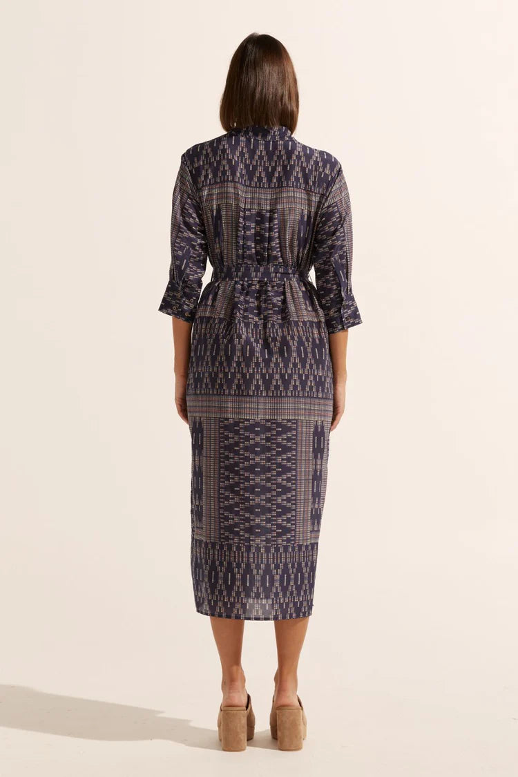 zoe kratzmann pinpoint dress midnight aztec se24-pin SEP