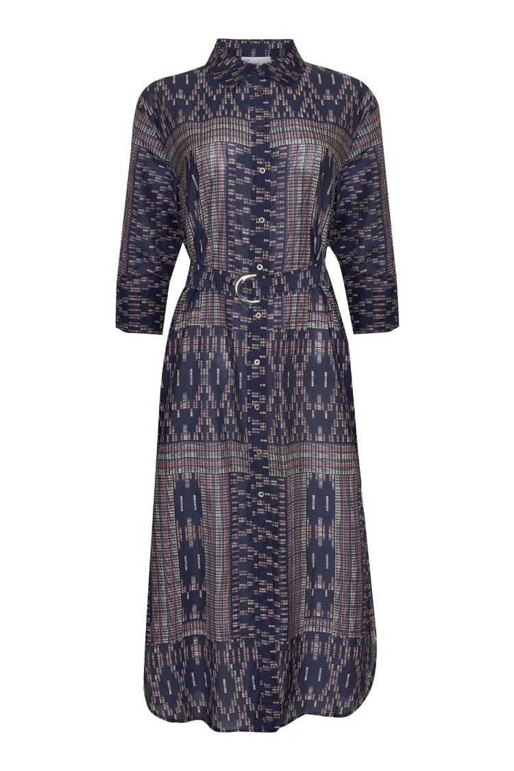 zoe kratzmann pinpoint dress midnight aztec se24-pin SEP