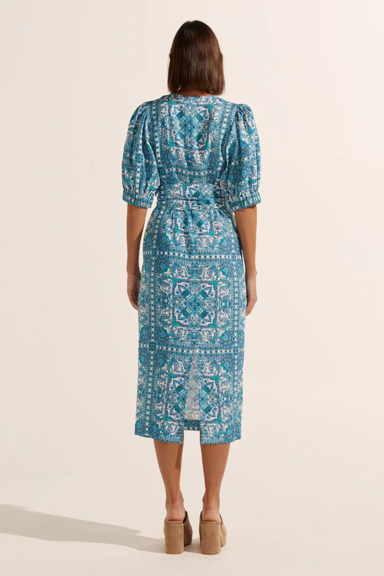 zoe kratzmann venture dress sapphire tile ss22-ven1 SEP
