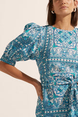 zoe kratzmann venture dress sapphire tile ss22-ven1 SEP