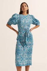 zoe kratzmann venture dress sapphire tile ss22-ven1 SEP