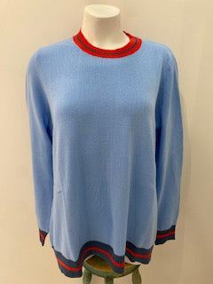 alessandra orleans sweater 2 colours cornflower and navy 500BQ