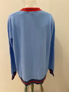 alessandra orleans sweater 2 colours cornflower and navy 500BQ