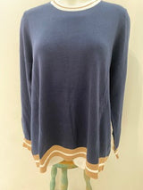 alessandra orleans sweater 2 colours cornflower and navy 500BQ