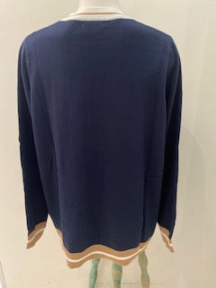 alessandra orleans sweater 2 colours cornflower and navy 500BQ