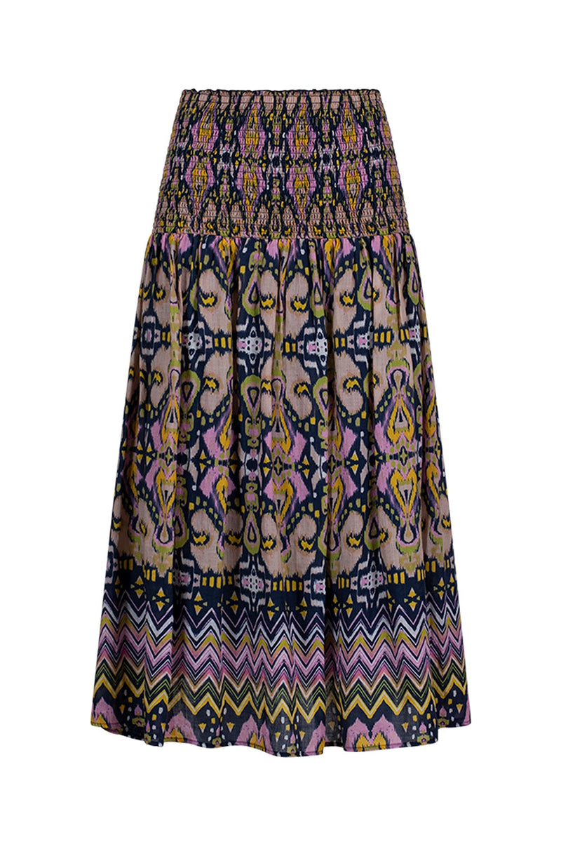 loobies story mira skirt indigo multi LS2826M