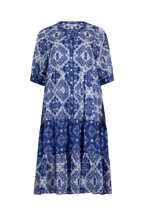 lobbies story aria dress cobalt multi LS2855