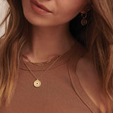 murkani love and enlighten necklace in 18kt yellow gold plate HGYN36