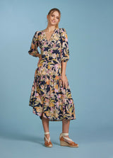 madly sweetly pina colada midi dress