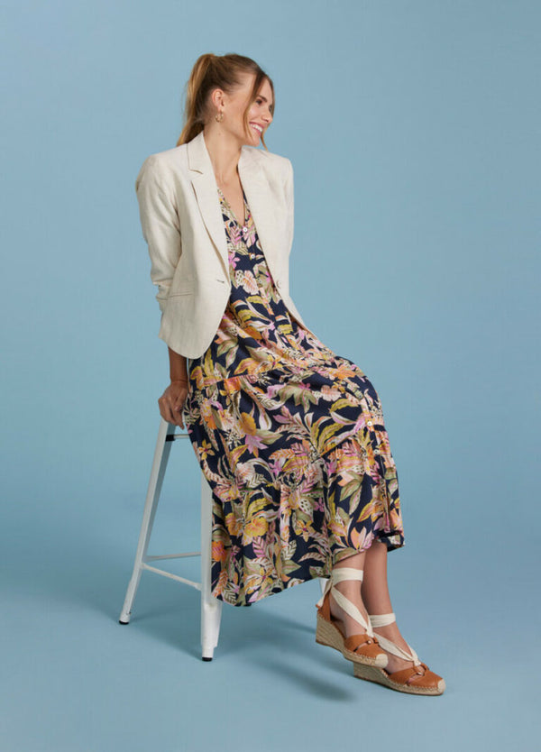 madly sweetly pina colada midi dress